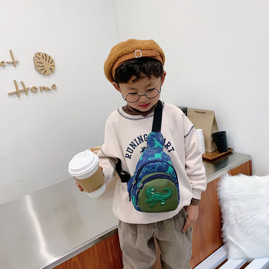 Children's Pockets Boys Dinosaur Fashion For Shoulder Bags
