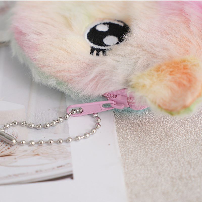 Children's Unicorn Plush Toy Portable Storage Earphone Purses