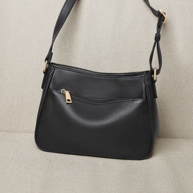 Women's Genuine Leather Underarm Summer Large Capacity Oblique Shoulder Bags