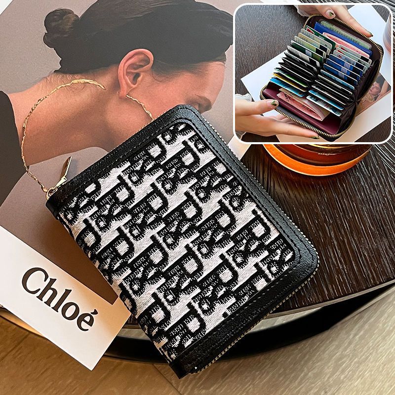 Women's Capacity Passport License Multiple Slots High-grade Card Holder