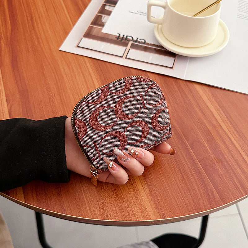 Durable Fashion Texture Semicircle Hand Holding Purses