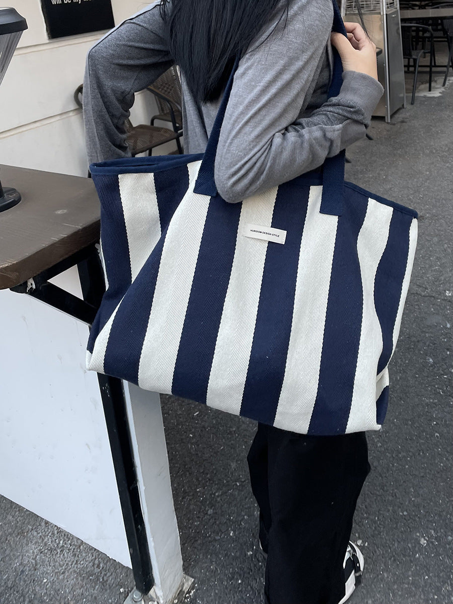 Women's Canvas Large Capacity Korean Style Idle Women's Shoulder Bag