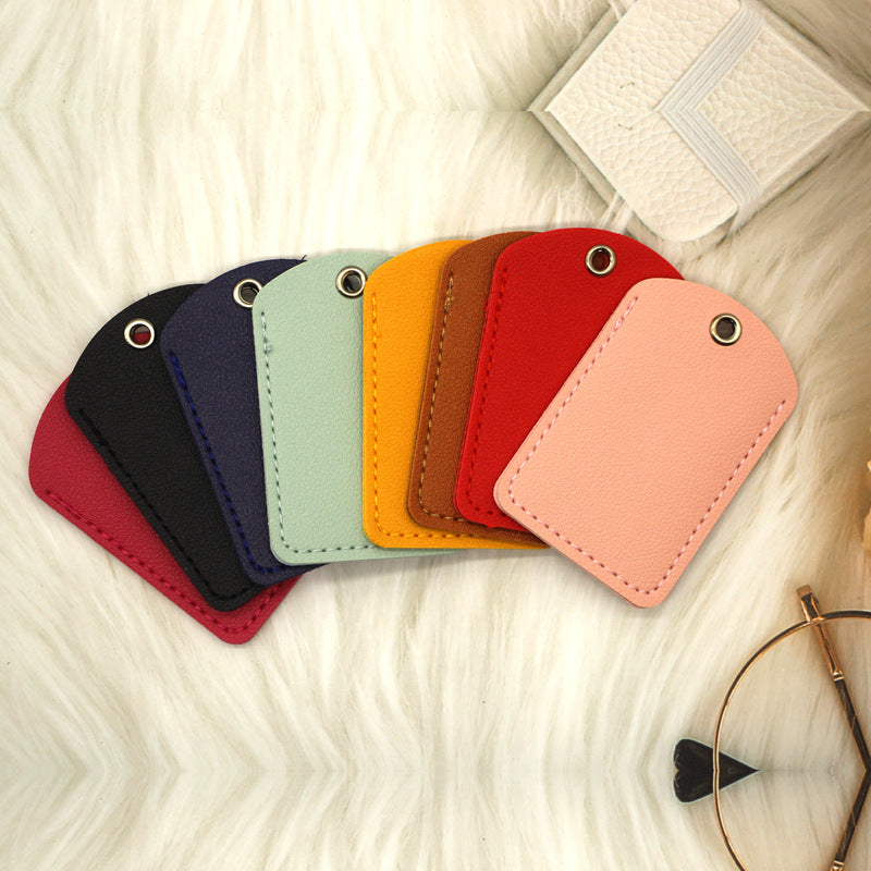 Rectangular Community Control Protective Elevator Leather Card Holder