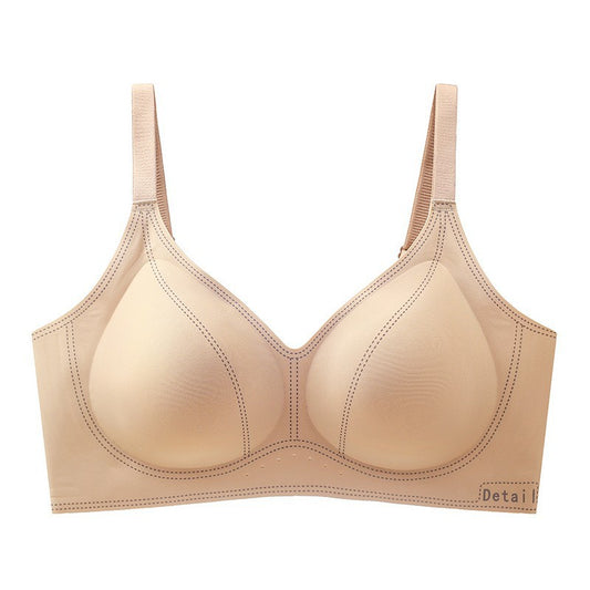 Women's Small Chest Push Up Large Ring Everyday Bras