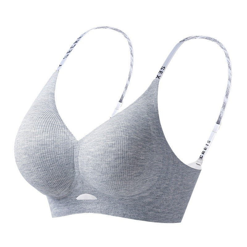 Women's Latex Seamless Underwear Small Chest Push Everyday Bras