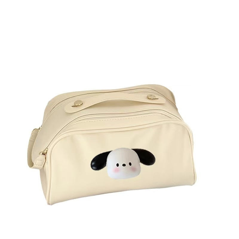 Upgraded Advanced Double Zipper Large Capacity Three-dimensional Cosmetic Bags