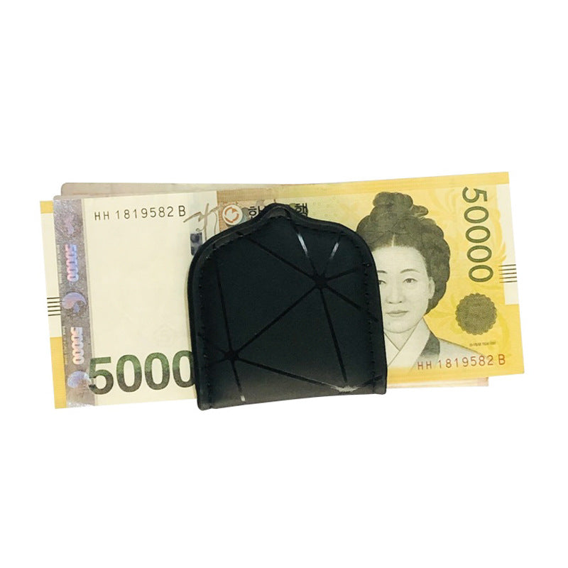 Korean Magnetic Dollar Diamond Plaid Golf Portable Ladies Wallet