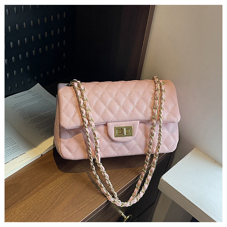 Women's Fashion Chain One Korean Diamond Embroidery Shoulder Bags