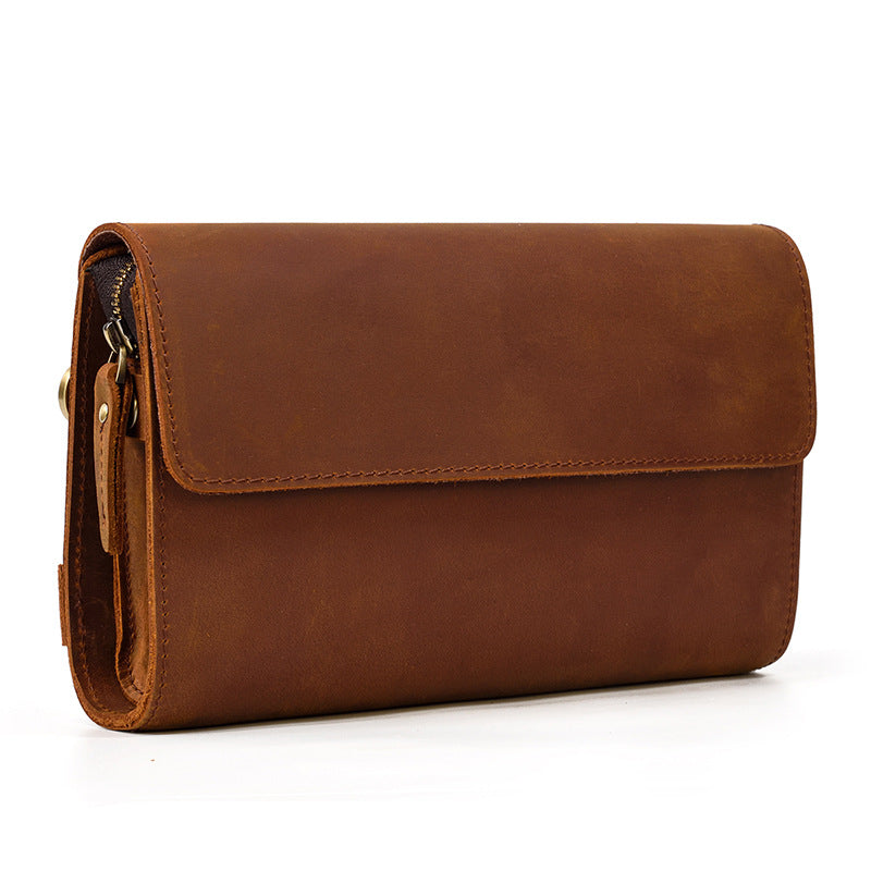 Large Capacity Vintage First Layer Cowhide Men's Wallet