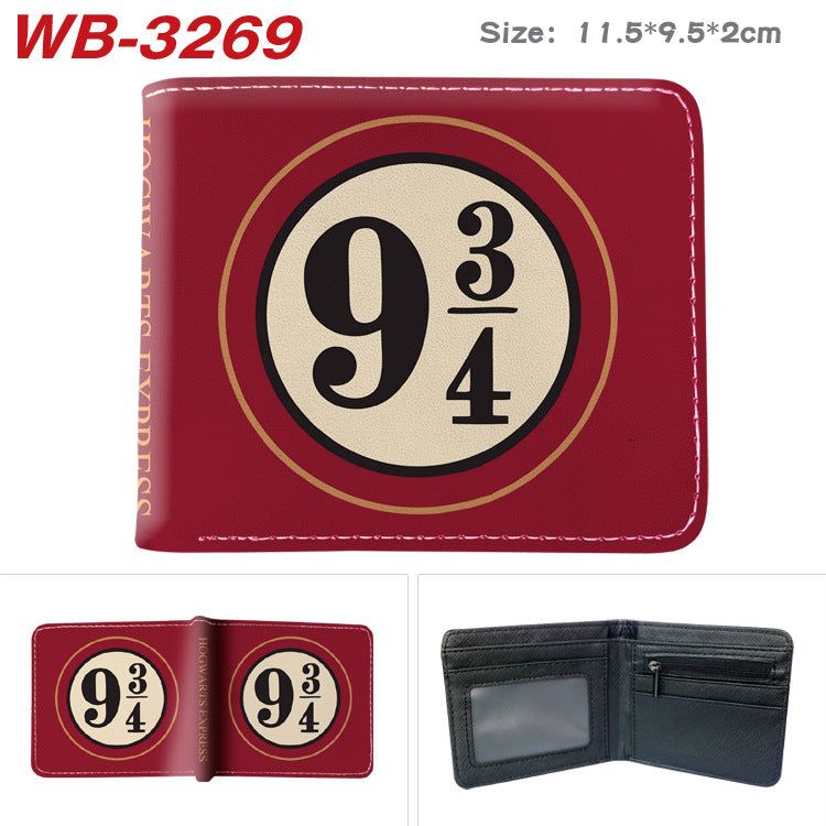 Women's & Men's & Harry Potter Peripheral Full Color Printing Short Folding Men's Wallets