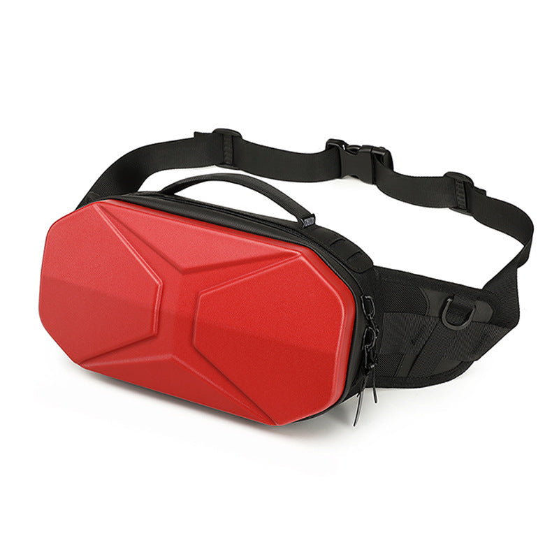 Cool Men's Hard Shell Fashion Waterproof Men's Chest Bags