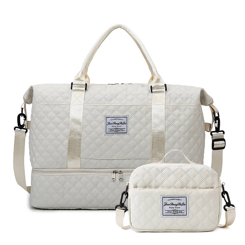 Rhombus Dry Wet Separation Yoga Fitness Travel Bags