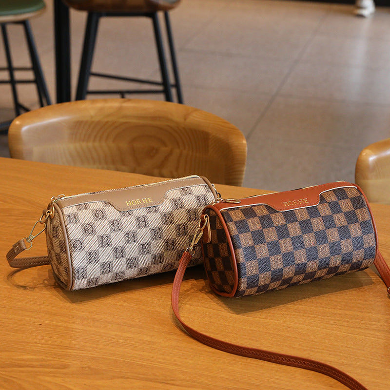 Women's Simple Vintage Printed Niche Round Shoulder Bags