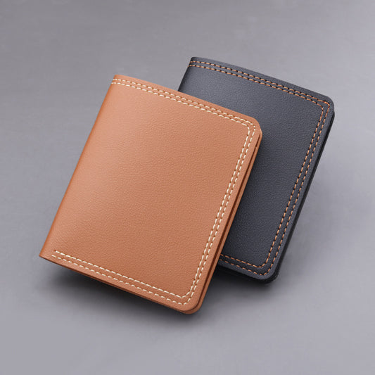 Men's Vertical Short Simple Can Hold Driving License Mini Men's Wallets