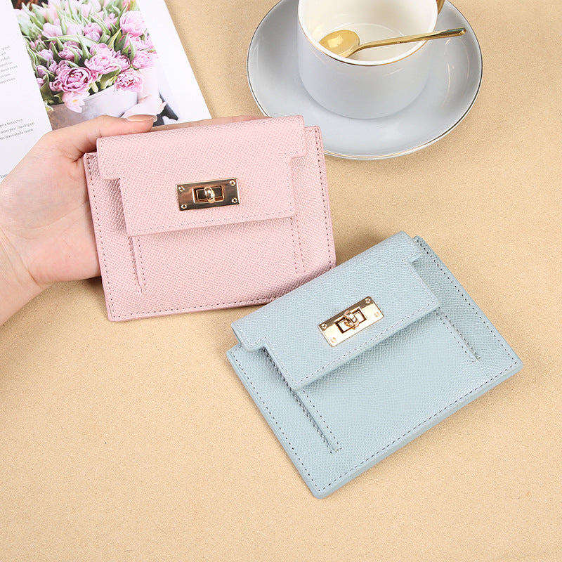 Palm Print Female Cute Large Capacity Card Holder