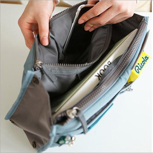 Medium Large Portable Double Zipper Wash Organizing Storage Makeup Bag