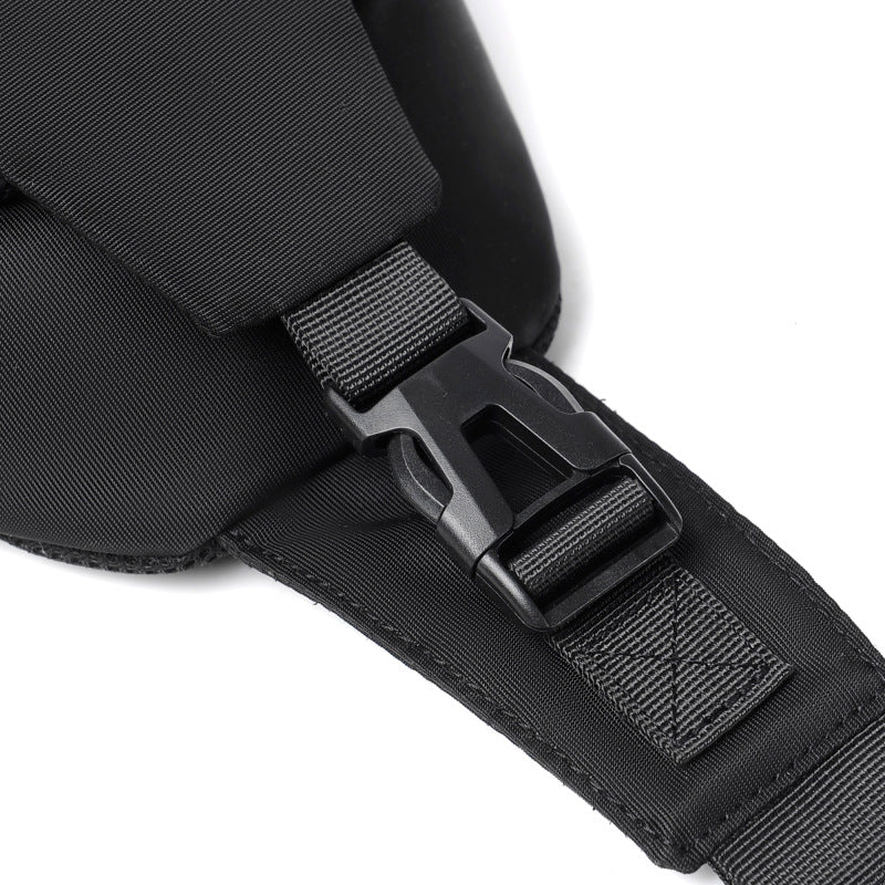 Men's Portable Simple Solid Color Cell Storage Men's Chest Bags