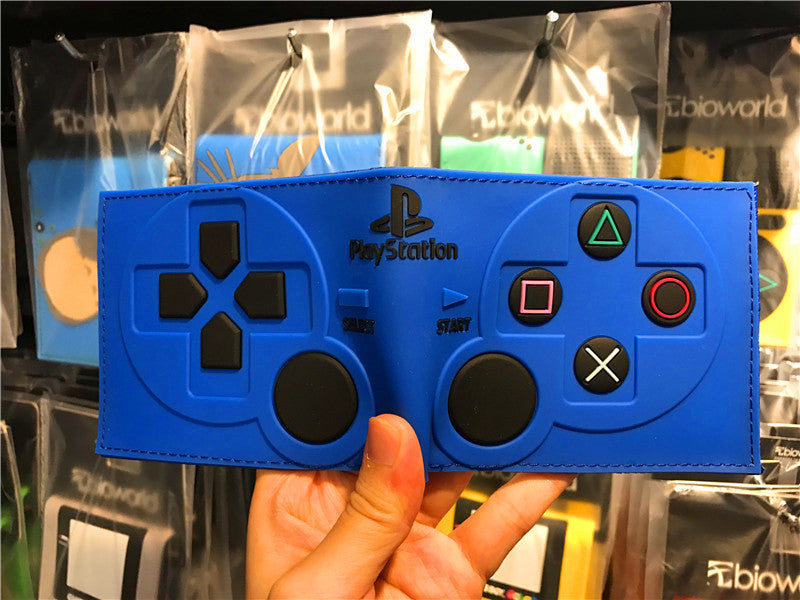 Men's Unique Cool Short Gray Bifold Coin Purses