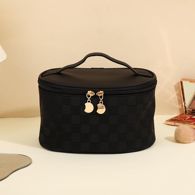 Women's High-grade Chessboard Storage Waterproof Portable Makeup Bag