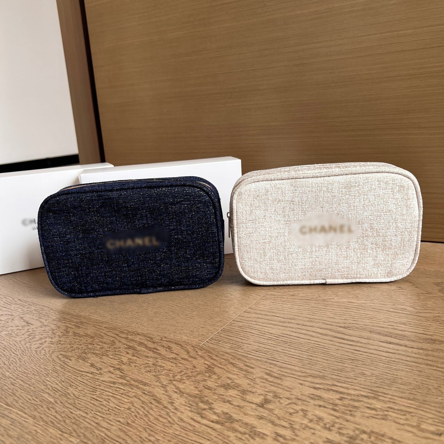 Counter Christmas Limited Gift Blue Platinum Cosmetic Bags