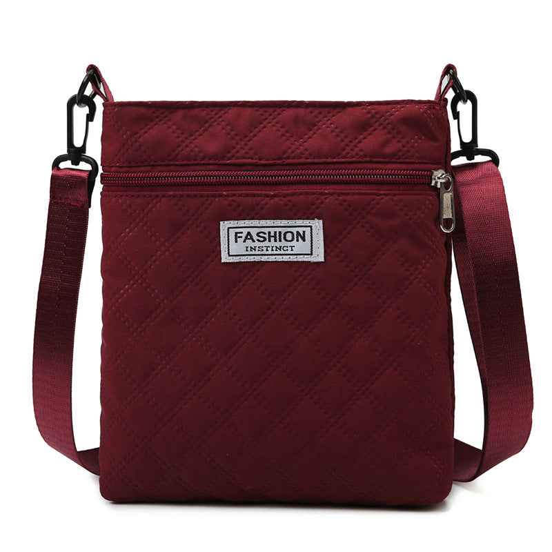 Fashion Simple Design Diamond Check Female Bags