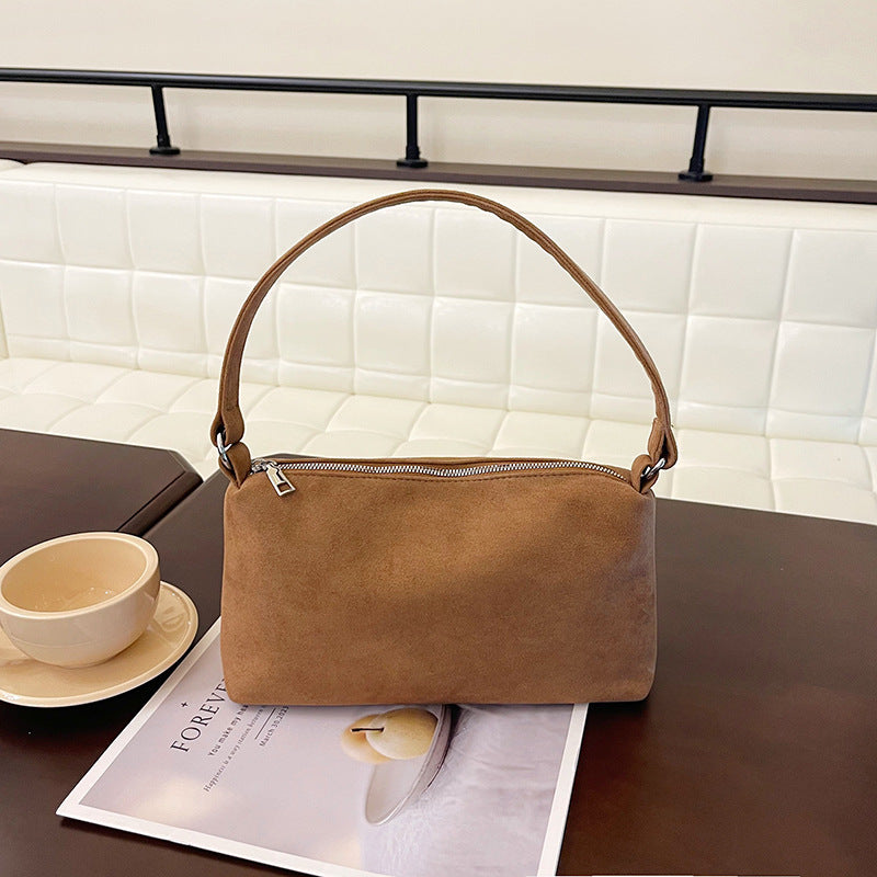 Women's Trendy Large Capacity Frosted Simple Daily Women's Shoulder Bag