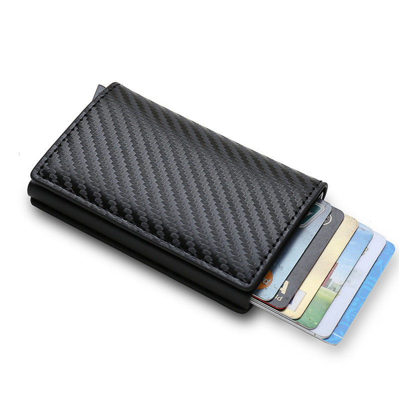 Men's Automatic Pop-up Clamp Credit Metal Multiple Card Holder
