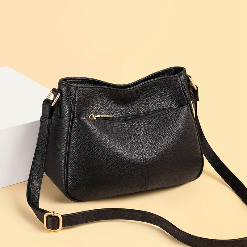 Women's Genuine Leather Underarm Summer Large Capacity Oblique Shoulder Bags