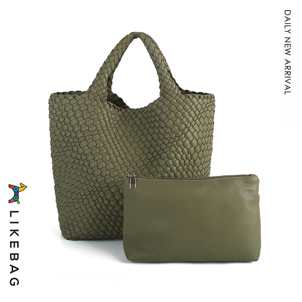 Women's Handmade Woven Fashion Large Capacity Totes Women's Shoulder Bag