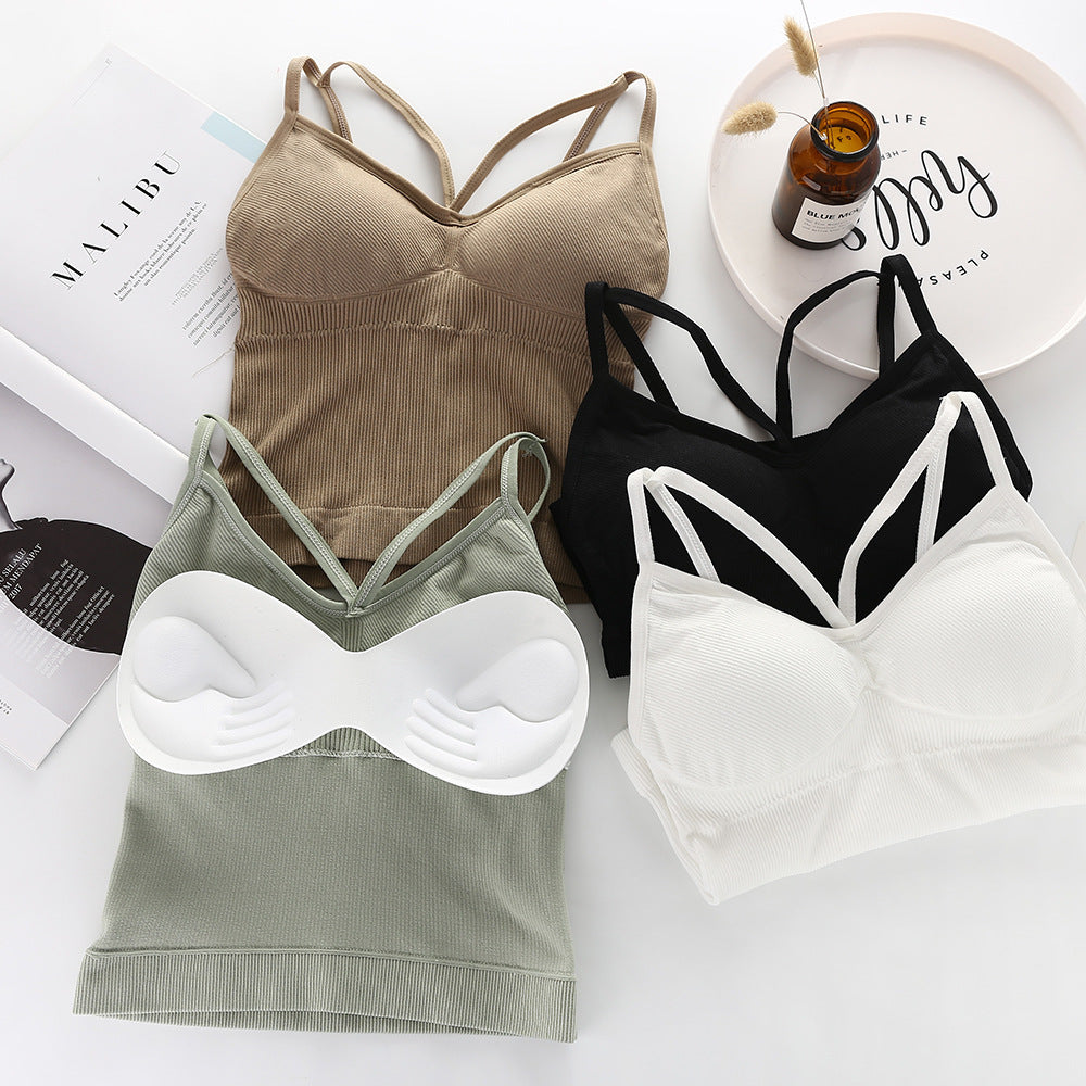Top Without Steel Ring Breathable Push Tanks Camis