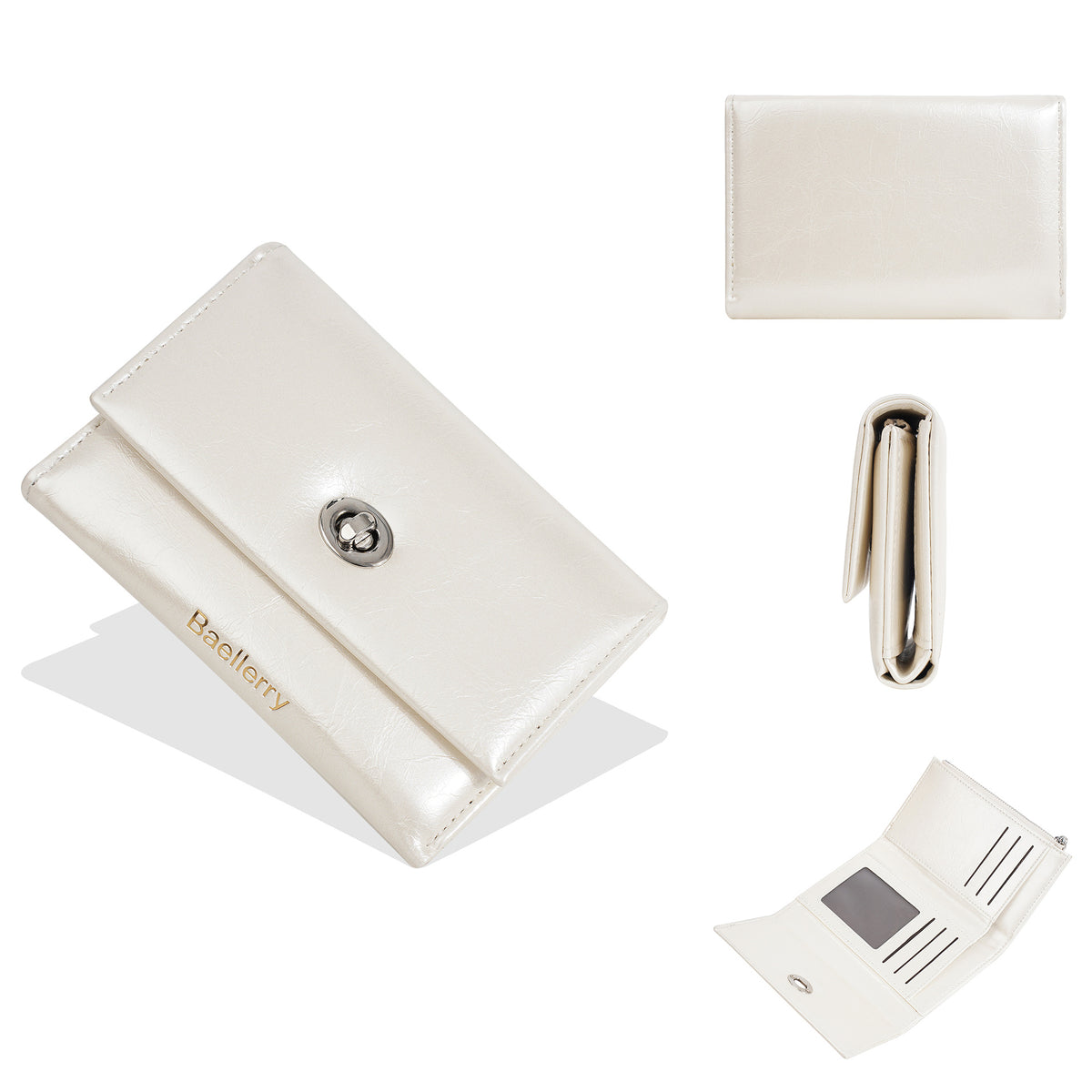 Women's Three-fold Exquisite Short Multiple Slots High-grade Ladies Wallet