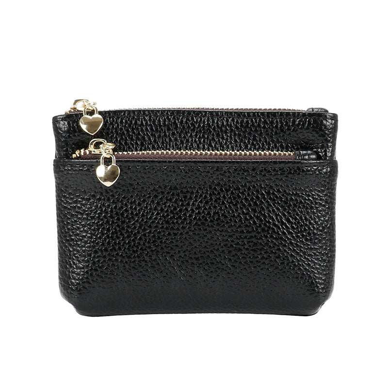 Women's Leather Tactile Feel Short Soft Driving Coin Purses