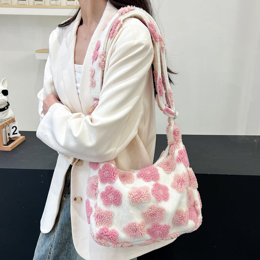 Women's Autumn Large Capacity Fur Fashion Simple Shoulder Bags