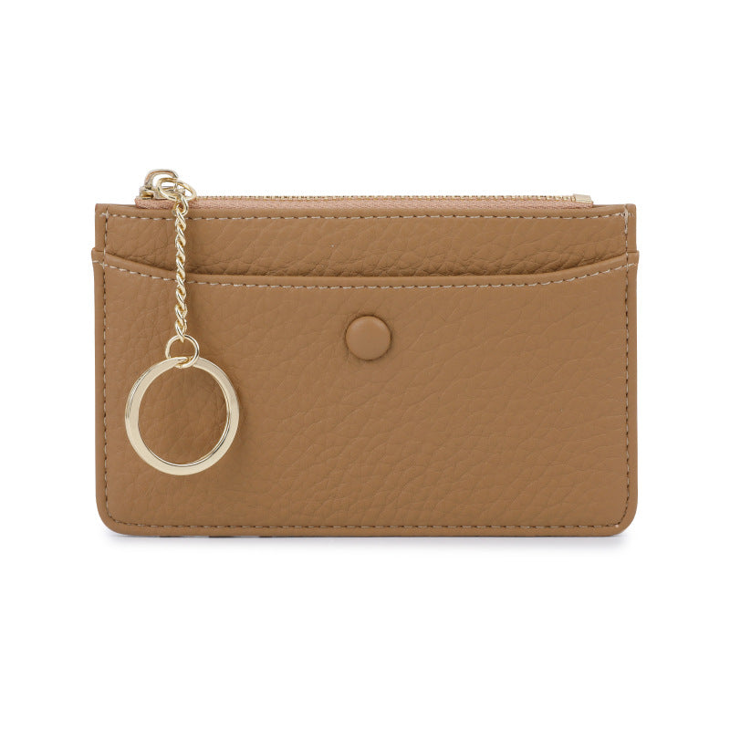 Women's Simple Lychee Pattern High Sense Access Card Holder