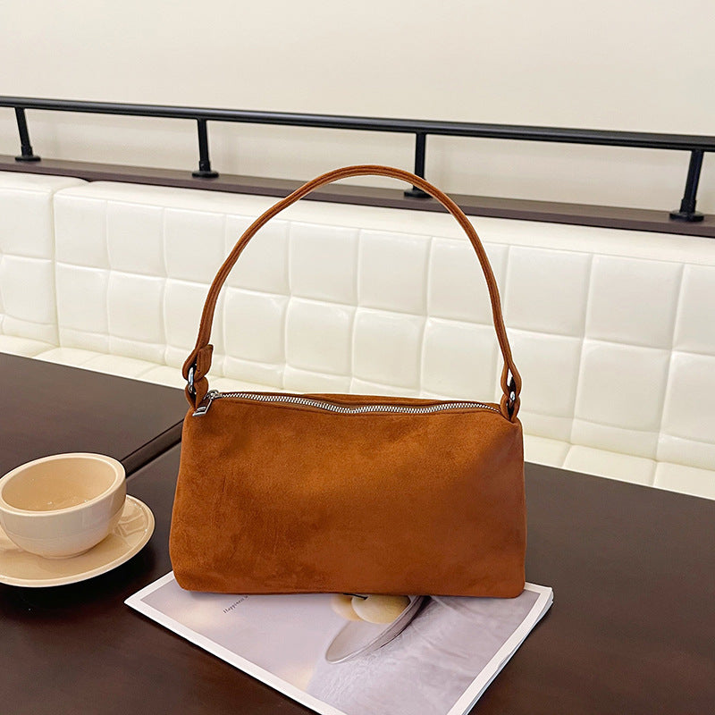 Women's Trendy Large Capacity Frosted Simple Daily Women's Shoulder Bag