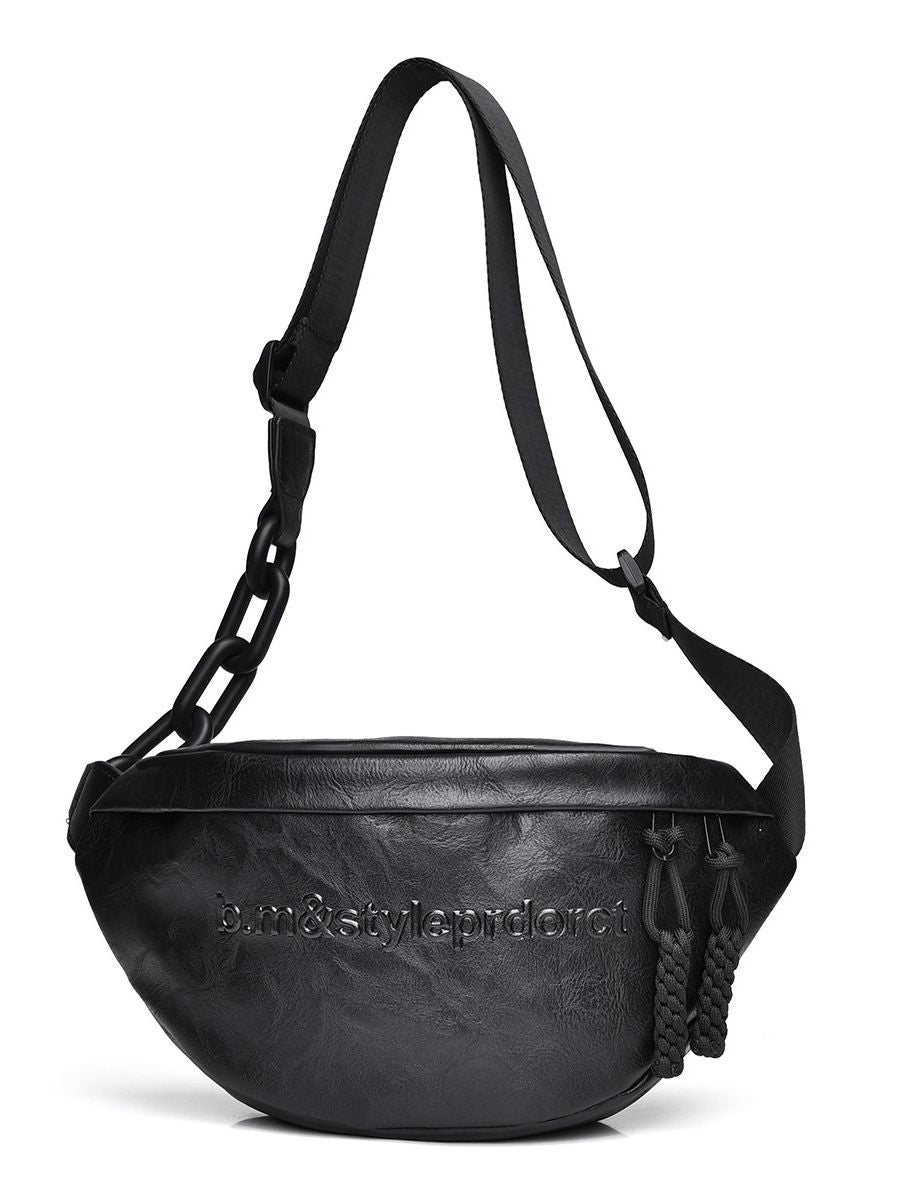 Women's Simple Leisure Chain Black Portable Niche Crossbody Bags