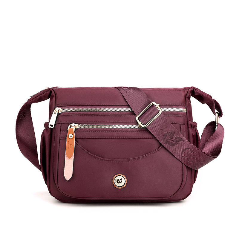 Women's Nylon Waterproof Mom Style Korean Solid Women's Shoulder Bag