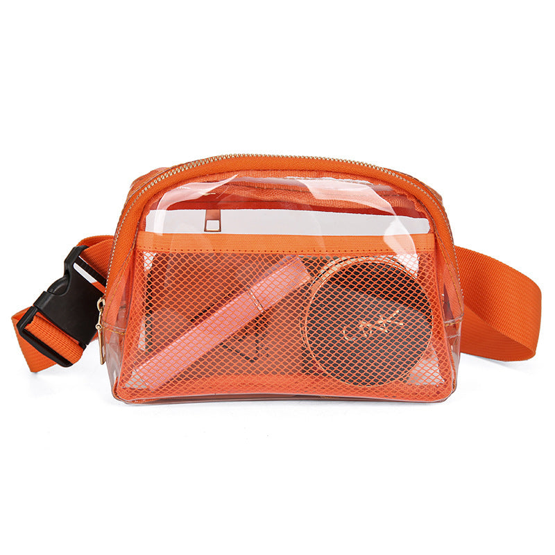 Pretty Women's Transparent Summer White Ditch Bags