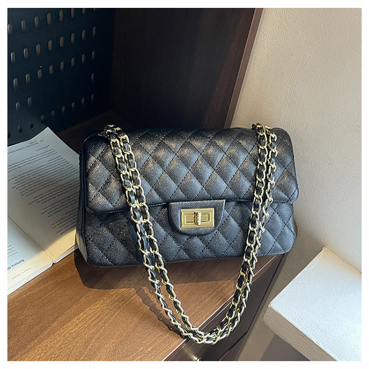 Women's Fashion Chain One Korean Diamond Embroidery Shoulder Bags