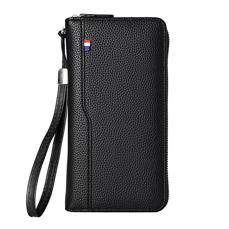 Men's Fashion Long Type Zipper Version Multiple Slots Business Men's Wallet