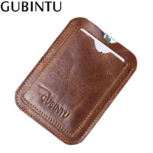 Leather Simple License Bus Bank Work Card Holder