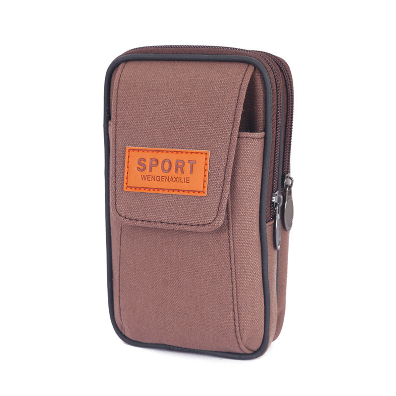 Men's Canvas Mobile For Multifunctional Work Men's Waist Packs