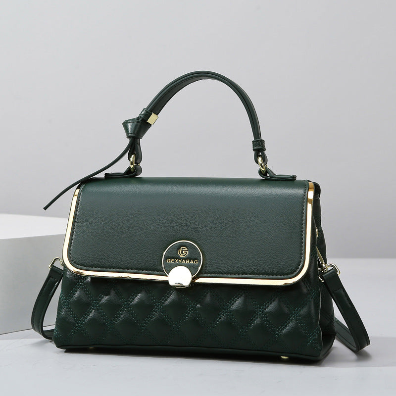 Women's High-grade Large Capacity Rhombus Spring Wild Bags