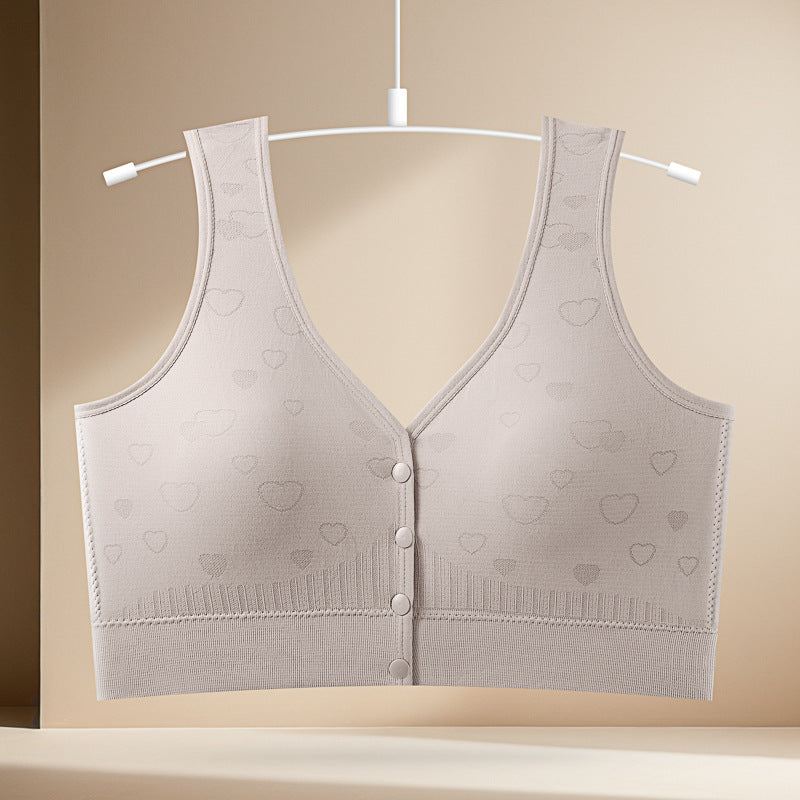 Women's Buckle Gather Comfortably Large Beauty Back Collection Supernumerary Bras