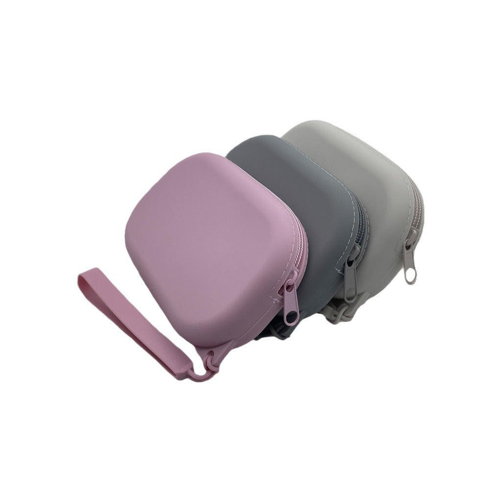 Silicone Object Storage Oval Bank Earphone Cosmetic Bags