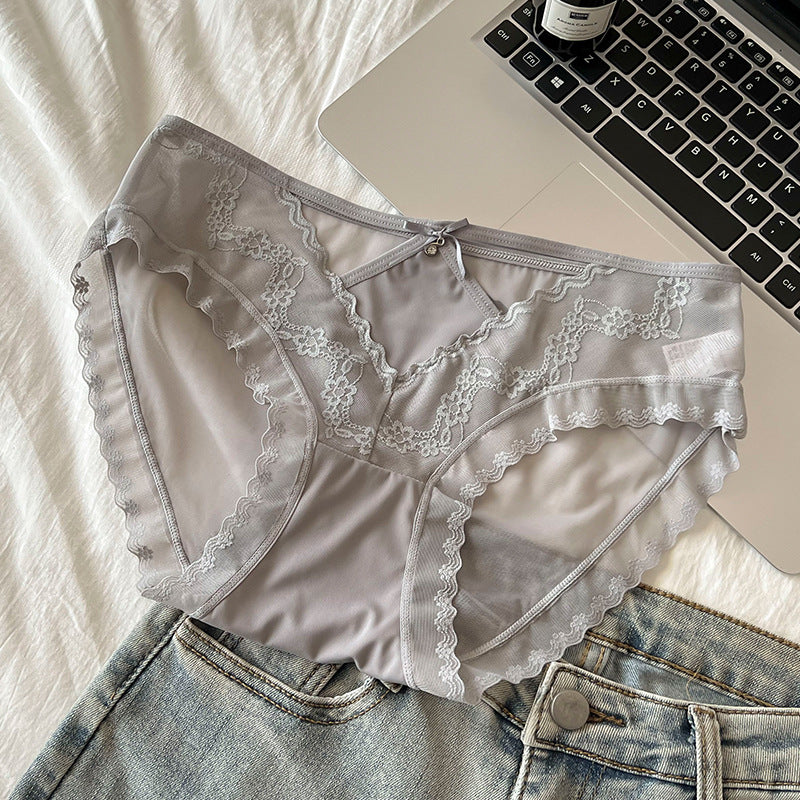 Affordable Luxury Style Light Lace Jacquard Thin Panties