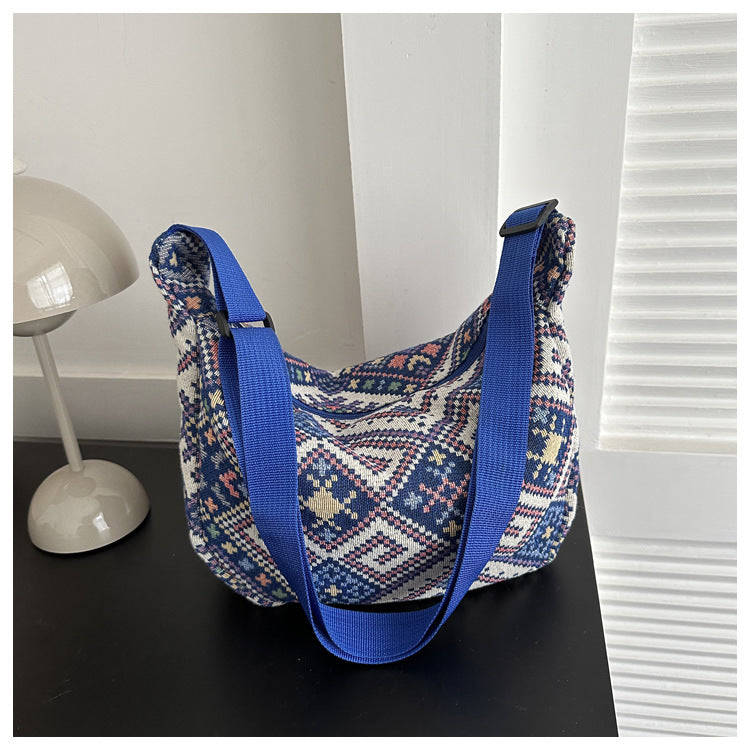 Style Retro Fashion Design Large Capacity Texture Women's Shoulder Bag