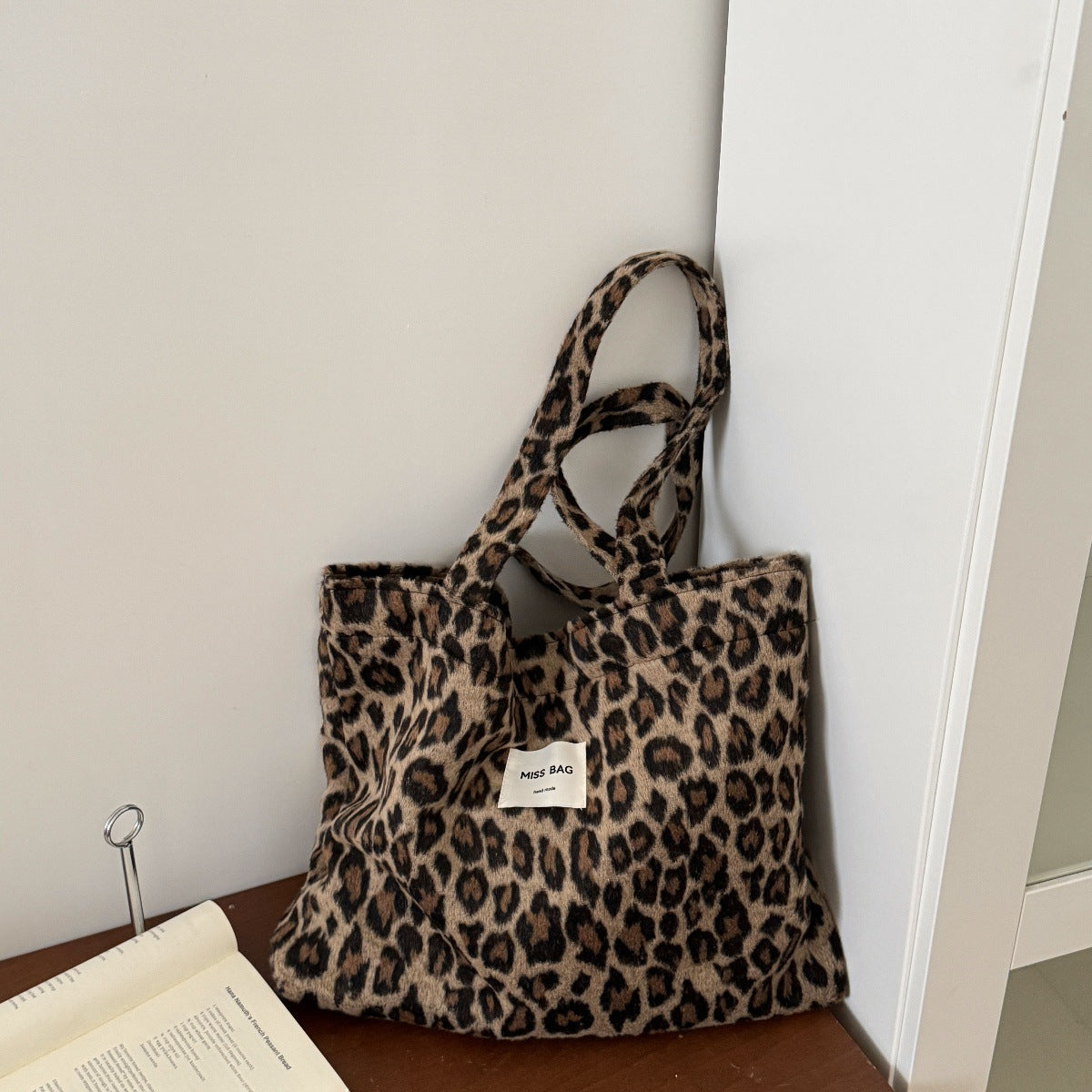 Korean Style Woolen Winter Thickened Large Capacity Women's Shoulder Bag