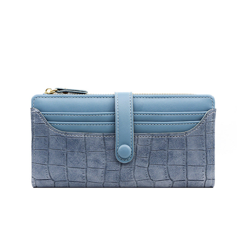 Women's Slots Long Multifunctional Zipper Clutch Large Ladies Wallet