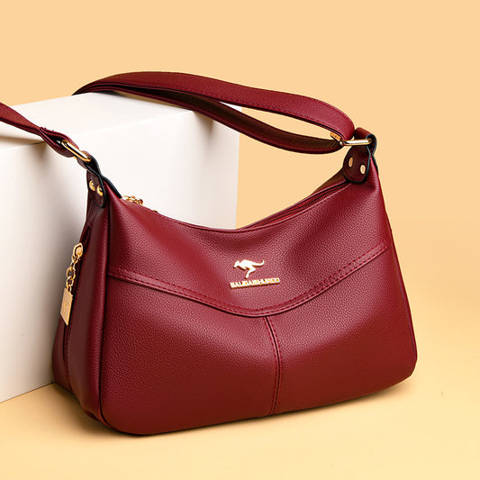Women's Korean Style Stitching Large Capacity Mom Crossbody Bags